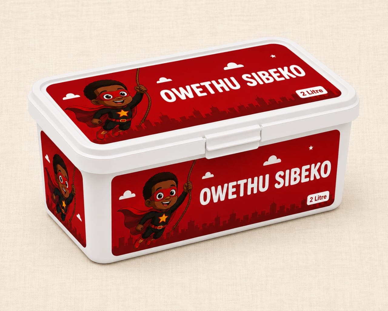 Personalised stationery containers
